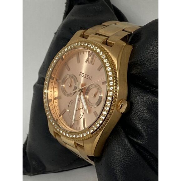 Fossil ES4315 Women's Stainless Steel Analog Rose Gold Dial Quartz Watch WO637 - Picture 4 of 12